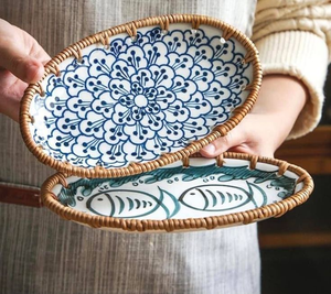 Elegante combinación de mantel de ratán y bandeja de perlas | Artesanía superventas 2025 - Product Image 3