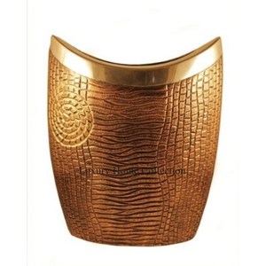 Stylish Shiny Polished Silver Color Minimalist <b>Vase</b> <b>Set</b> of 2 Vintage Style Home Decorative for Living Room and Balcony Supplies - Product Image 5