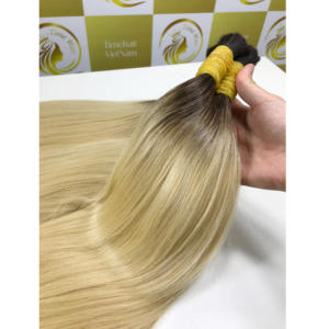 Para Rubio Color donante mixto Super-Calidad Europea 80cm Paquetes de cabello Remy vietnamita a granel 100% Extensiones de cabello humano crudo - Product Image 1