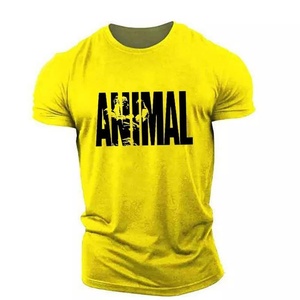 เสื้อยืดสตรีทแวร์สำหรับผู้ชาย เสื้อยืดออกกำลังกายแขนสั้นคุณภาพสูง เสื้อผ้าขายส่งสำหรับเพาะกาย ผ้าฝ้าย RRI-TS-03 - Product Image 5