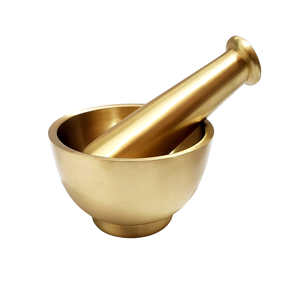 Customized Brass <b>Mortar</b> <b>Pestle</b> Set Unique Style <b>Stone</b> Granite Herb Bowl Spice Grinder Pill Crusher Food Safe Hot Sale Box Packed - Product Image 6