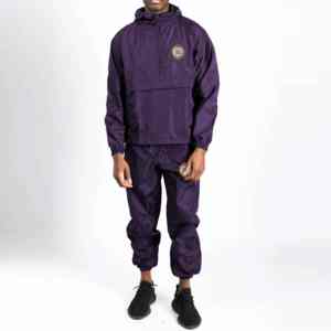 2024ชุดวอร์มผ้าฝ้ายสำหรับใส่ได้ทั้งชายและหญิงชุดออกกำลังกายสีพื้นกันน้ำน้ำหนักเบาชุดวิ่งออกกำลังกายโลโก้ได้ตามต้องการ - Product Image 6