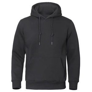 Automne hiver hommes sweat à capuche chaud polaire pulls décontracté couleur unie Streetwear Sport école mode Offre Spéciale sweats à capuche - Product Image 5