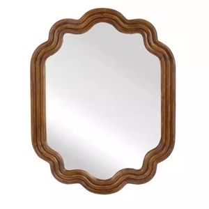 Azora Industries Miroir suspendu en bois naturel Vente en gros Miroir mural vintage pour décoration de chambre à coucher à un prix abordable - Product Image 1