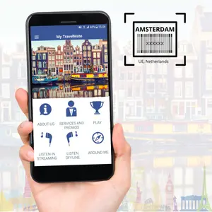 מוצר מוביל אמסטרדם קוד דיגיטלי לאפליקציה עם 35 תוכן שמע כולל מדריך מוזיאון ואן גוך לסוכן נסיעות