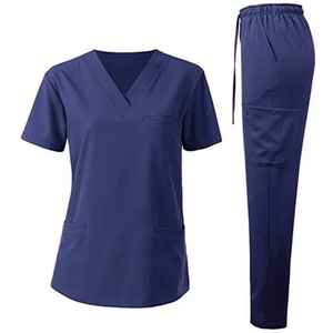 ชุดยูนิเซ็กซ์สำหรับฤดูร้อน ผ้าเดนิม ชุดคลุมแพทย์ ผสมสแปนเด็กซ์ พิมพ์ลายดิจิทัล สำหรับตรวจจับเข็ม เหมาะสำหรับทั้งชายและหญิง - Product Image 5