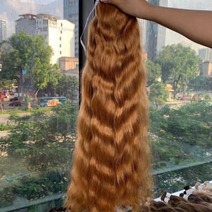 Cabello Chino Ondulado de Alta Calidad, Cabello Vietnamita Ondulado Natural Remy Virgen 1B, Tejido Profesional de Alta Longitud, Doble Trama, Todos los Colores - Product Image 5