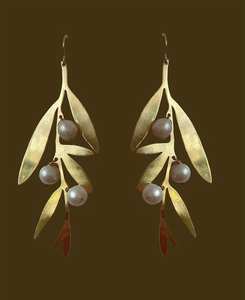 Pendientes de latón atrevidos para mujer con motivo de rayos de sol y textura martillada para declaraciones de moda tradicional destacadas - Product Image 1