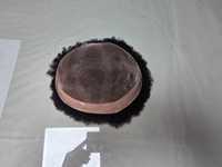 Perruque toupet afro en cheveux humains Remy indiens 100% - Ondulation d'eau - Ondulation lâche - Ondulation naturelle - Imperméable - Base en monofilament Taz Hair BD