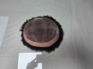 Peluca de Cabello Humano Indio 100%, Estilo Afro, con Ondas Sueltas y Profundas, Resistente al Agua, Base Mono BD - Product Image 6