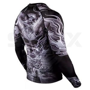 Maillots de bain unisexes en spandex respirants anti-UV UPF50+ avec impression personnalisée par transfert thermique 2025, vêtements de yoga et de sport, vêtements de plage - Product Image 3