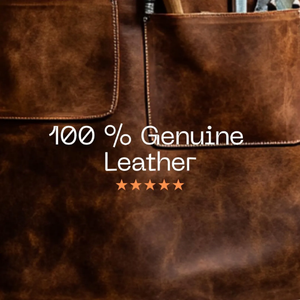 ผ้ากันเปื้อนหนังพรีเมี่ยมสำหรับงานไม้และช่างตีเหล็กบาร์บีคิวการทำอาหารและการประชุมเชิงปฏิบัติการผ้ากันเปื้อนที่มีสี่กระเป๋าชุดทำงานแบบปรับได้ทำด้วยมือ - Product Image 5