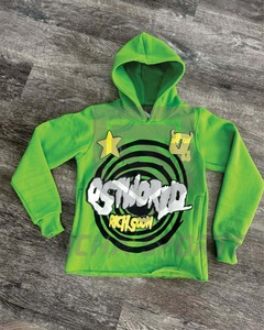 Sudadera con capucha personalizada de alta calidad, sudaderas con capucha bordadas para hombre, Jersey Unisex de algodón con estampado de pantalla polar para hombre - Product Image 4