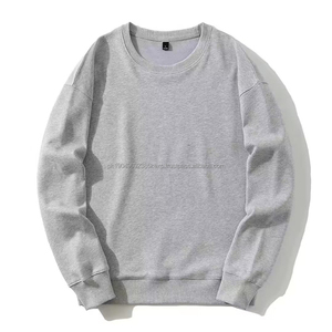 เสื้อสเวตเตอร์คอกลมสำหรับผู้ชายเสื้อสเวตเชิ้ตแบบสวมหัวผ้าฝ้ายวินเทจ - Product Image 3