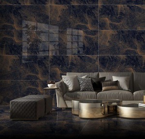 Lapis Aqua Luxury Golden Line High Glossy 600x1200mm Azulejo de pared de suelo de mármol pulido esmaltado de cuerpo completo - Product Image 6