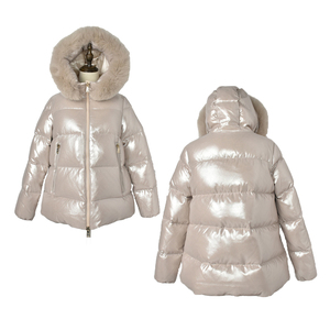 Chaqueta Acolchada con Logotipo Personalizado de Alta Calidad al por Mayor para Mujer, Talla Grande, Nailon y Piel, Transpirable, Impermeable, Chaqueta de Invierno para Exteriores - Product Image 2