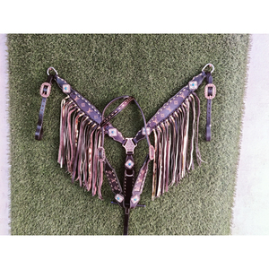 Cuir véritable Style Western Headstall d'équitation Durable et confortable Cheval Halter & Stable Disponible dans le prix - Product Image 6