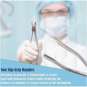 2025 source d'alimentation manuelle en acier inoxydable ensemble d'instruments dentaires chirurgicaux équipement de nettoyage pince d'extraction avec vente en gros - Product Image 3