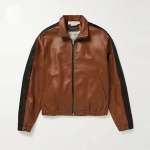 Chándal de Cuero para Hombre con Chaqueta con Cremallera y Pantalones de Cuero para una Moda Urbana Elegante - Product Image 2