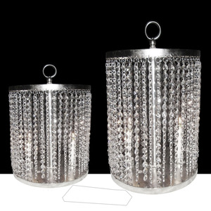 Bougeoir en cristal de luxe fait à la main gouttes de cristal conception unique base en métal impression personnalisée pour les mariages occasions de noël - Product Image 4