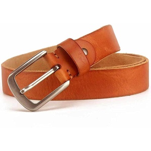 Cinturón de Cuero de Vaca para Hombre 2026, Venta al por Mayor, Moda Casual, Ajustable, Hebilla de Aleación con Marco, Cinturón de Cuero Personalizado - Product Image 2