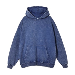 Sweat-shirt vintage respirant, écologique, coupe-vent, à séchage rapide, lavé à l'acide, avec logo personnalisé 2025 - 100% coton, taille streetwear pour - Product Image 4