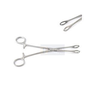 Slotted Forester (<b>Sponge</b>) Forceps Medical Obstetrics Forceps Teethed Straight Curved 18cm <b>Sponge</b> <b>Holder</b> Forceps - Product Image 4