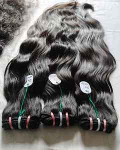 เรมี่ผมคนแท้จากวัดวัดจากเจอร์รี่ยังไม่ได้แปรรูปผมคนอินเดียเนื้อนุ่มแบบหลวม - Product Image 2