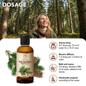 Aromatika Huile Essentielle de Feuilles de Sapin 100% Pure 100ml Distillée à la Vapeur Aroma de Conifères de Forêt Parfum d'Ambiance Maison - Product Image 4