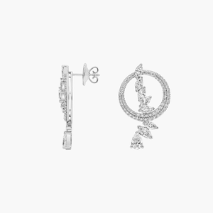 Brillant Moissanite diamant argent boucles d'oreilles pour femmes moderne étincelant luxe anniversaire fiançailles bijoux - Product Image 6
