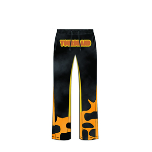 OEM Custom Logo Streetwear Stone Wash Flared Sweatpants and Hoodie Sets Heavyweight Shorts <b>Beanie</b> Hoodie Flare Pant Sweatsuits - Product Image 3
