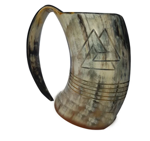 Tasse en corne de buffle Boissons Taille personnalisée 100% Approvisionnement en vrac Tasse en corne de buffle Fournisseur en gros - Product Image 1