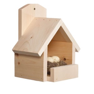 Maison d'oiseau simple en bois au design moderne de qualité d'exportation avec une finition élégante Maison d'oiseau suspendue - Product Image 3