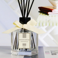 Diffuseur de parfum sans alcool personnalisé OEM 100 ml, flacon en verre de luxe avec boîte individuelle, coffret cadeau pour la maison et l'hôtel
