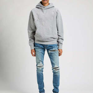 Sudadera con Capucha Personalizada, 100% Algodón, Estilo Vintage, Diseño Sólido, Sudadera con Capucha de Felpa Francesa para Hombre, al por Mayor - Product Image 1