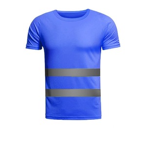 Camiseta de Trabajo de Seguridad Reflectante de Poliéster con Visibilidad, 100% Algodón, Logotipo Personalizado Impreso, Patrón Sólido, Manga Larga y Corta - Product Image 5