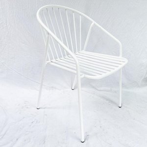 Chaise de café en fer thermolaqué pour jardin GCF097 - Product Image 5