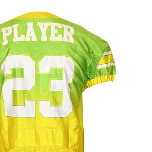 Prix de gros, logo personnalisé imprimé, jersey de football américain en spandex/polyester, haute qualité, manches courtes pour hommes - Product Image 5