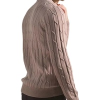 Unterstützt Individuelles Design Geringe Mindestbestellmenge Herren 100% Baumwolle Anti-Pilling Winter Jacquard Geprägter Buchstaben-Frontdruck Rundhals-Pullover