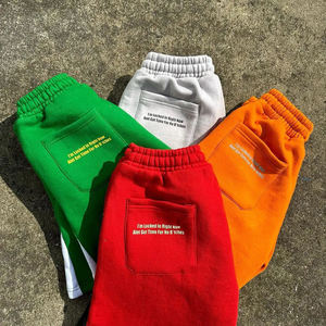 OEM Summer Casual <b>Basketball</b> Shorts 100% Cotton <b>5</b> Inches High Street Custom Logo Design XS <b>Size</b> Screen Printed Solid Pattern - Product Image 6