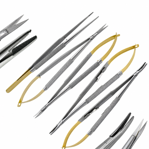 SUAVE SURGICAL INSTRUMENTS 5 TC Castroviejo Micro Surgery STR + CVD Scissors Customized <b>Needle</b> Holder Forceps German Surgical CE - Product Image 2