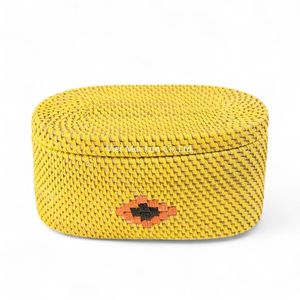 Eco Friendly Wholesale Bohemian Style Rattan Multifunction Storage Box Handmade in Vietnam for Retail and Home Use - Product Image 3