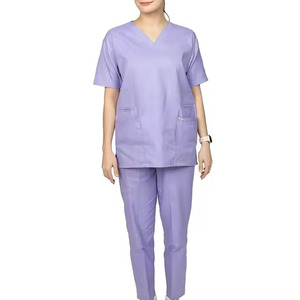 Ropa DE TRABAJO PARA Hospital de mujer de manga corta con cuello en V, quirófano, médico, enfermera, lavado, mono médico, uniforme de fregado - Product Image 6