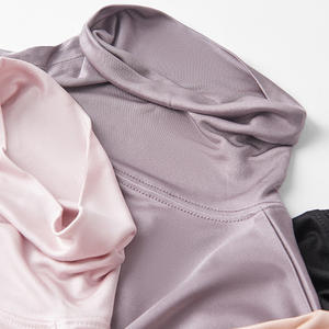 Camiseta de Manga Larga para Mujer, 100% Seda de Morera, Cuello Alto, Cálida, Ajustada, para Otoño, Capa Básica - Product Image 3