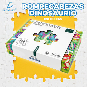 Puzzle di Dinosauri di Alta Qualità 6-in-1 da 120 Pezzi per Bambini, Design Personalizzato per Età 2-4 Anni, Logo Personalizzabile in Cartone per l'Apprendimento - Product Image 3