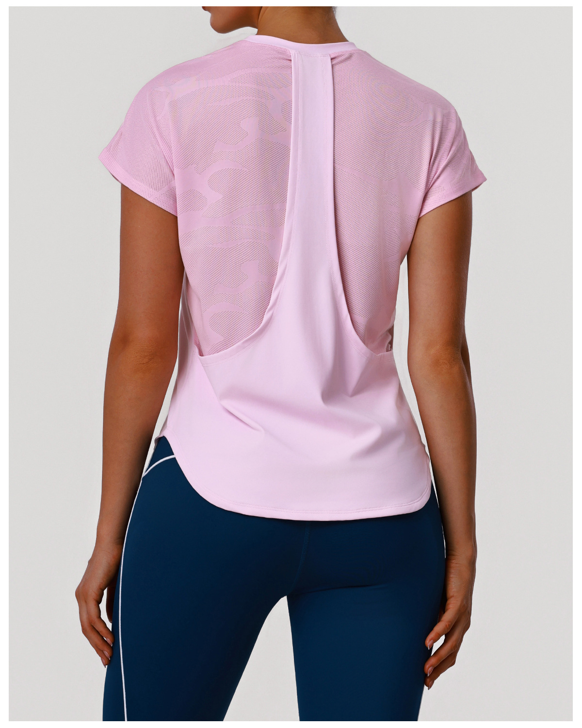 2026 Custom Softness Sportswear Women Crew Neck Short Sleeve Gym Breathable Tshirts Custom Compression Slim Fit Yoga T Shirts