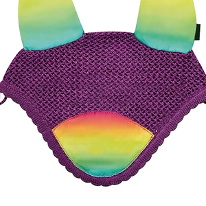 Top Quality Horse Ear <b>Bonnet</b>, Crochet Fly Veil Ear Net Crochet <b>Bonnet</b> with Neoprene Ear Covers, Colorful Horse Ear <b>Bonnet</b> - Product Image 6