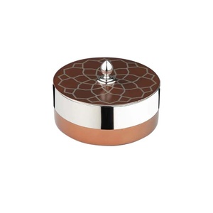 Pot en métal haut de gamme en gros confiture bonbons miel marinage mise en conserve stockage biscuit pot de conception fait main avec couvercle en métal - Product Image 1