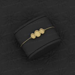 Bracelet en argent sterling massif 925 breloque de forme ovale de superbe qualité avec cendres résine travail bon lait maternel bijoux et souvenir - Product Image 2