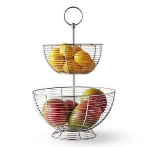 Cesta de fruta de Metal de hierro hecha a mano, accesorio de cocina sostenible colorido, solución de almacenamiento de frutas frescas, cesta al por mayor - Product Image 1